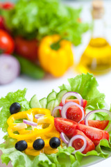 healthy food fresh vegetable salad