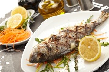 fish with lemon