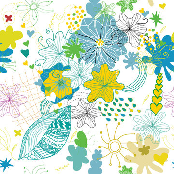 seamless flover spring lovely pattern
