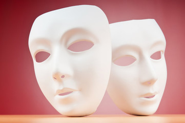 Masks with theatre concept
