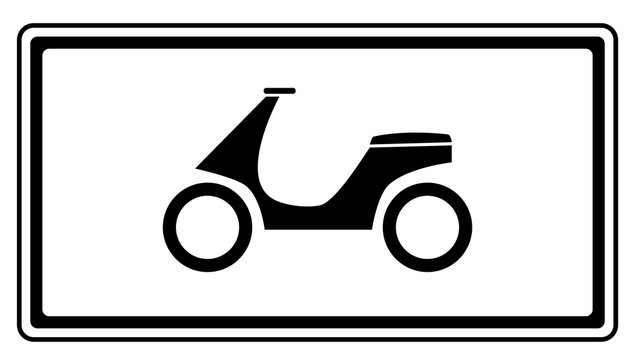 Zusatzzeichen Roller Motorroller F&uuml;hrerscheinklasse M