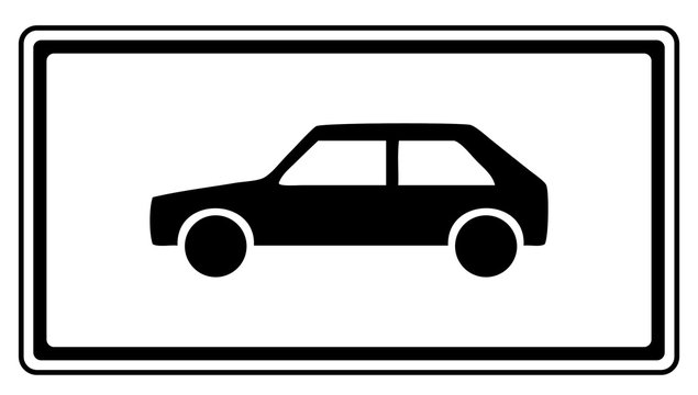 Zusatzzeichen Auto PKW F&uuml;hrerscheinklasse B