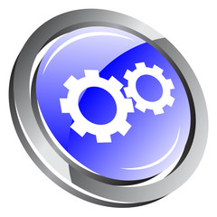 3d gear icon