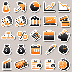 economic Orange Stickers