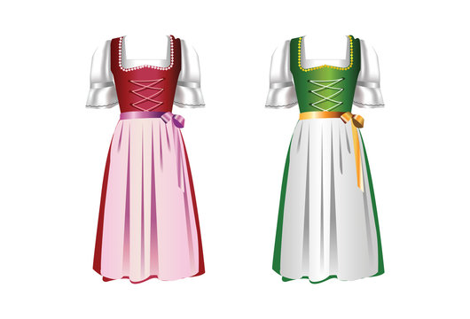 A pair of dirndl dresses