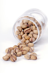 Pistachio in glass bowl