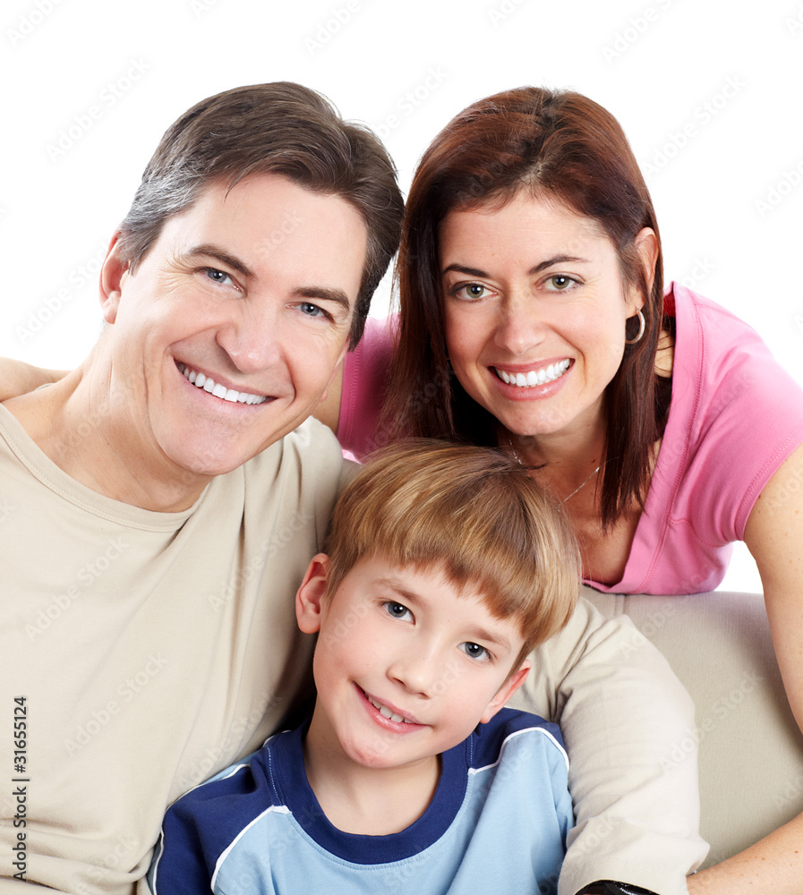 Wall mural happy family