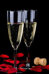 Champagne coppia brindisi