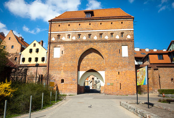 Gateway-monument in Torun,Poland - obrazy, fototapety, plakaty