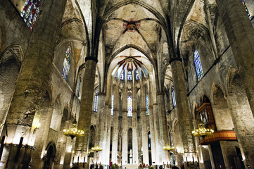 Naklejka premium Santa Maria del Mar de Barcelone