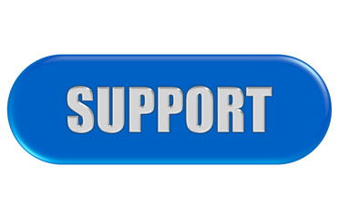 Button blau Seiten rund SUPPORT