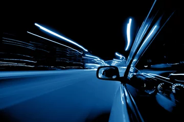 Photo sur Plexiglas Voitures rapides night car drive