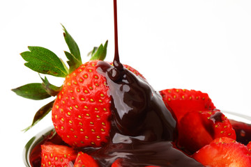 strawberry in chocolate