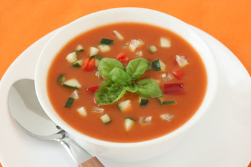 Tomato soup with basil