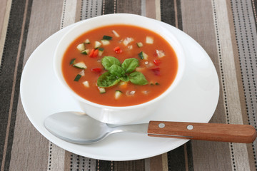 Tomato soup with basil