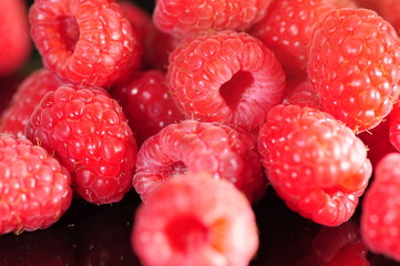 frische Himbeeren