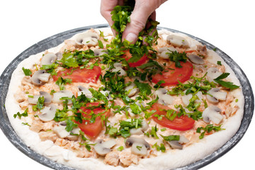 Pizza preparation