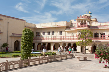 Fototapeta na wymiar Pałac Miejski, Jaipur, Indie