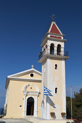 Fototapeta na wymiar Church at Bochali area of Zakynthos island in Greece