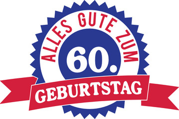 Alles Gute zum 60. Geburtstag