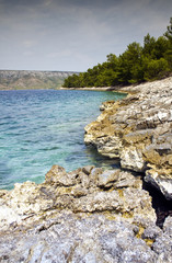 Piękne zatoka na Adriatyku. Chorwacja latem.