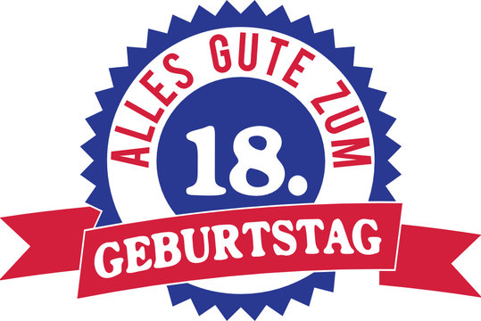 Alles Gute zum 18. Geburtstag