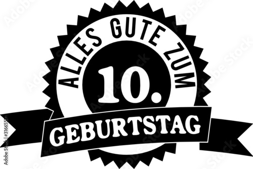 "Alles Gute zum 10. Geburtstag" Stockfotos und lizenzfreie Vektoren auf