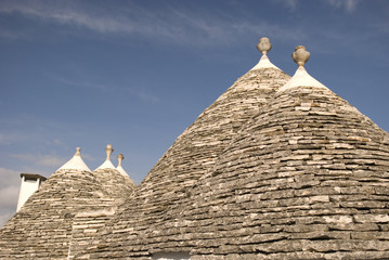 Fototapeta na wymiar Alberobello's trulli, Italy