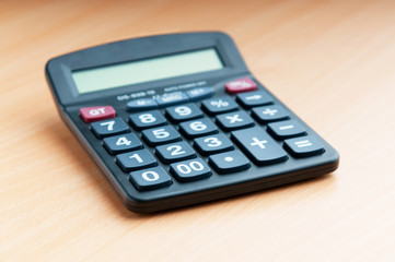Business concept with accounting calculator