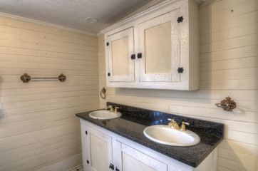 Bathroom interior sinks