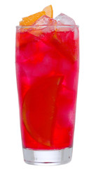 red  cocktail with orange