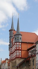 Obraz premium Alte Rathaus in Duderstadt im Eichsfeld