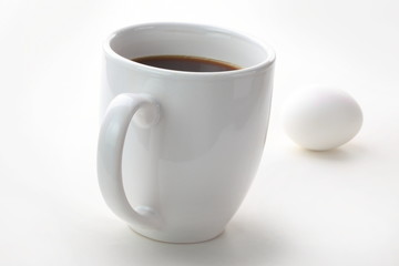 White coffee and egg