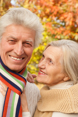 couple in a autumn park