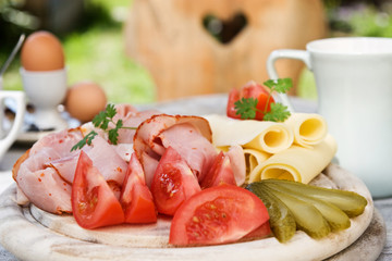 Frühstück im Freien