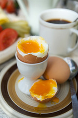 weiches Ei zum Frühstück