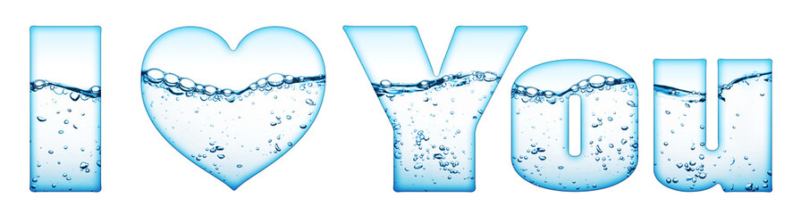 water wave with bubbles 