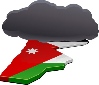 Black cloud over Hashemite Kingdom of Jordan