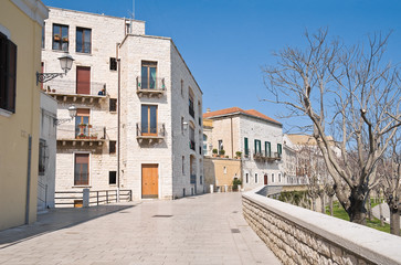 Fototapeta na wymiar Panoramiczny widok z Bari Apulii.