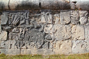 Chichen Itza hieroglyphics mayan pok-ta-pok ball court