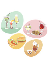 Food and Drinks set