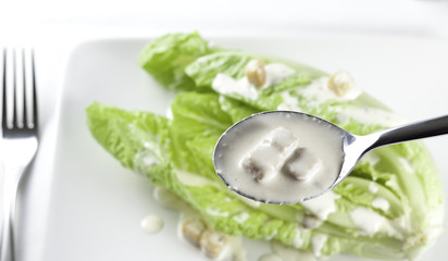 Close-up dressing.