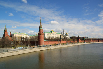 Obraz premium Kremlin's tower in Moscow, Russia