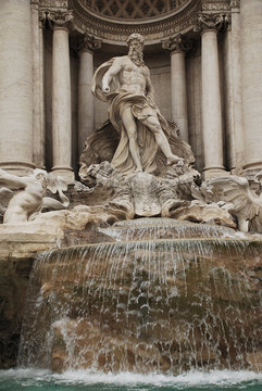 Oceanus Statue in the Trevi Fountain