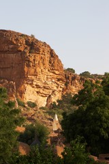 Fototapeta na wymiar Wschód słońca w kraju Dogonów, Mali