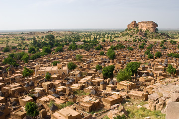 Naklejka premium Wioska Dogonów Songo, Mali