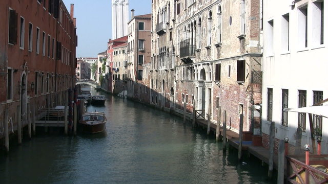 Typical Canal in Venice, Italy