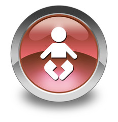 Red Glossy Pictogram 