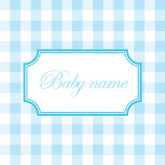 Baby birth card vector