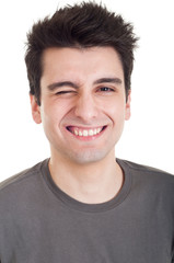 Obraz premium Man winking